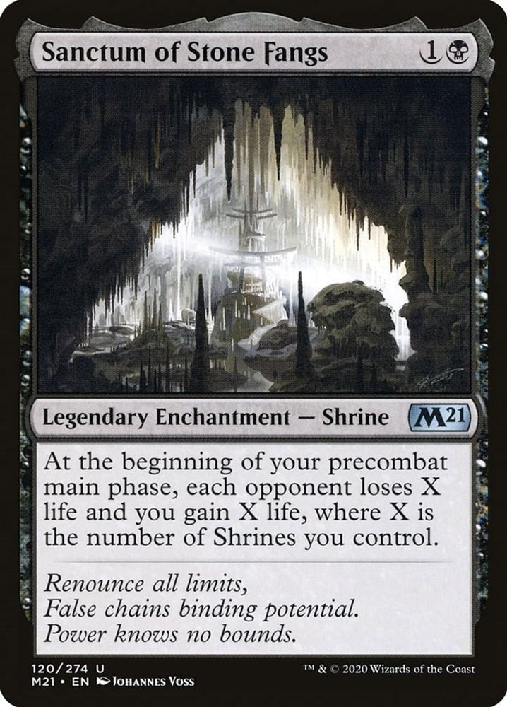 2020 Magic: The Gathering: Core Set 2021 (M21) - Sanctum of Stone Fangs (#120, Uncommon) (, Near Mint)