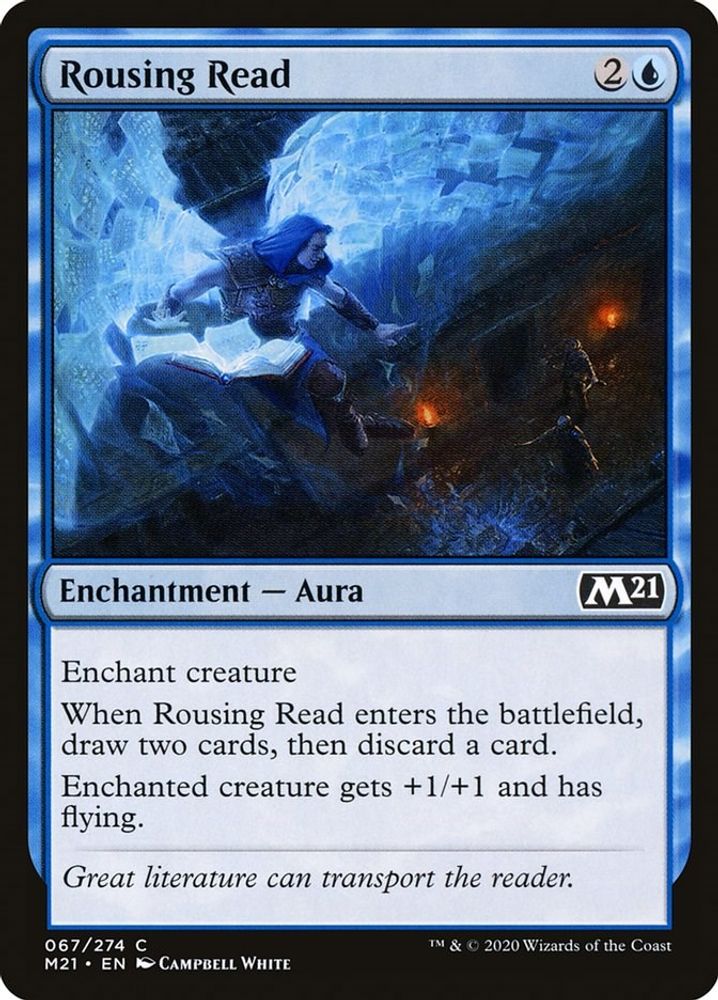 2020 Magic: The Gathering: Core Set 2021 (M21) - Rousing Read (#67, Common) (, Near Mint)