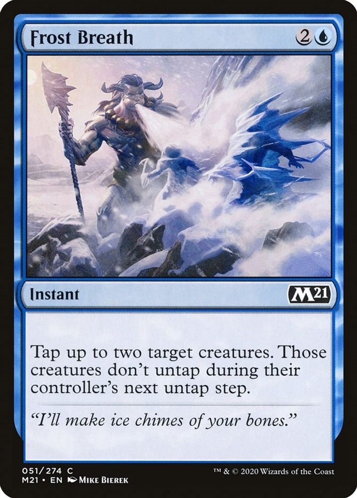 2020 Magic: The Gathering: Core Set 2021 (M21) - Frost Breath (#51, Common) (, Near Mint)