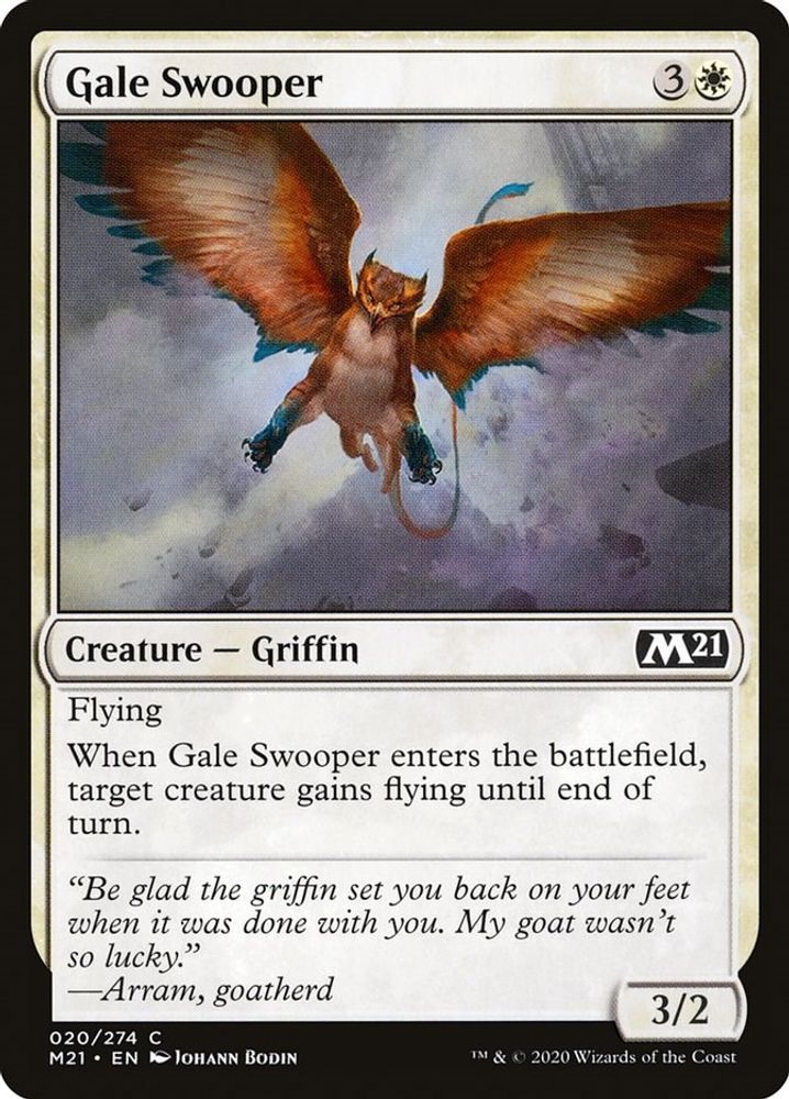 2020 Magic: The Gathering: Core Set 2021 (M21) - Gale Swooper (#20, Common) (, Near Mint)