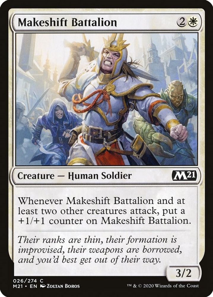 2020 Magic: The Gathering: Core Set 2021 (M21) - Makeshift Battalion (#26, Common) (, Near Mint)