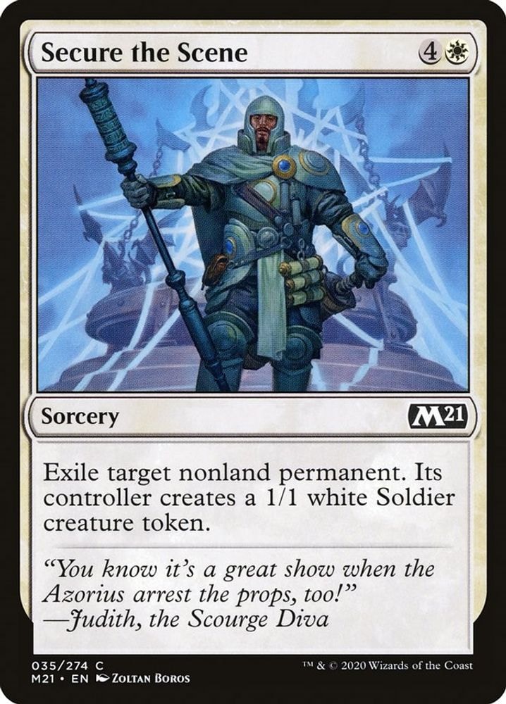 2020 Magic: The Gathering: Core Set 2021 (M21) - Secure the Scene (#35, Common) (, Near Mint)