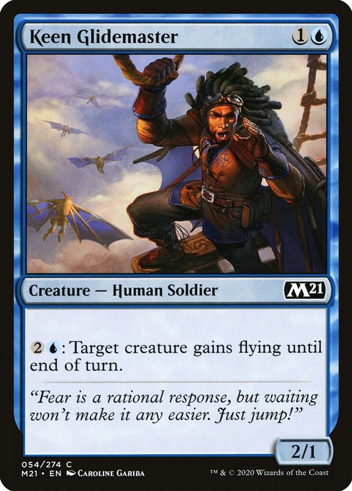 2020 Magic: The Gathering: Core Set 2021 (M21) - Keen Glidemaster (#54, Common) (, Near Mint)