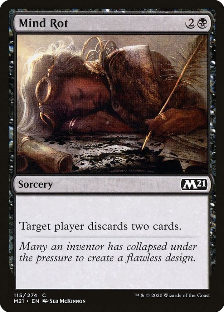 2020 Magic: The Gathering: Core Set 2021 (M21) - Mind Rot (#115, Common) (, Near Mint)