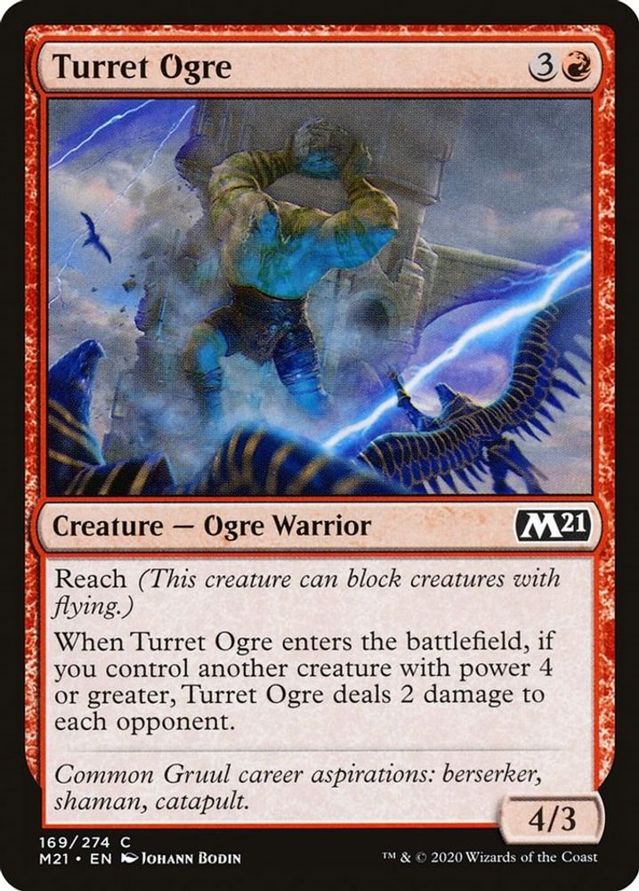 2020 Magic: The Gathering: Core Set 2021 (M21) - Turret Ogre (#169, Common) (, Near Mint)