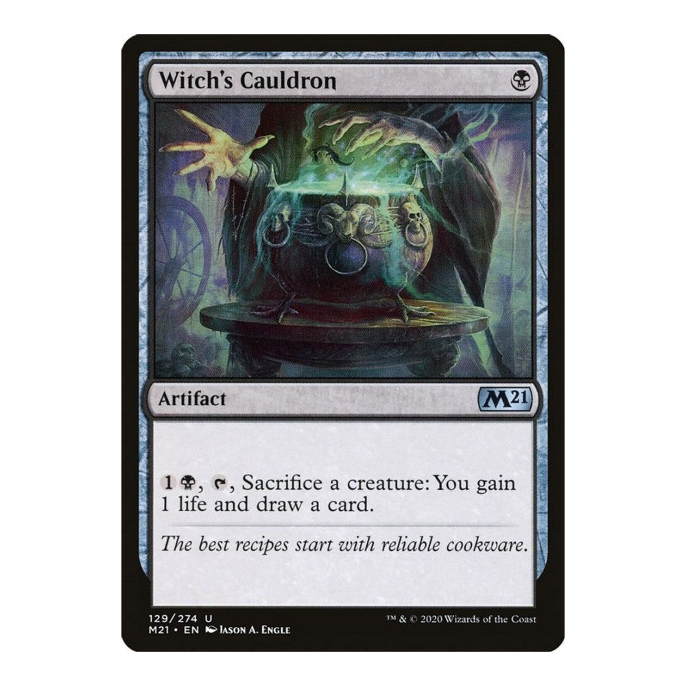 2020 Magic: The Gathering: Core Set 2021 (M21) - Witchs Cauldron (#129, Uncommon) (, Near Mint)