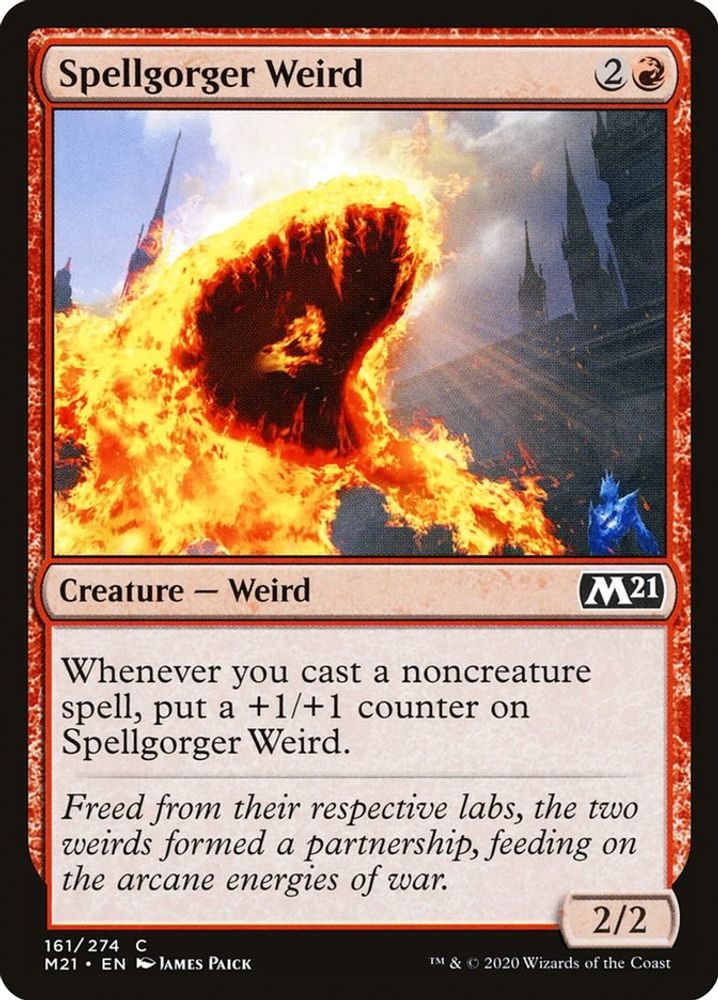 2020 Magic: The Gathering: Core Set 2021 (M21) - Spellgorger Weird (#161, Common) (, Near Mint)