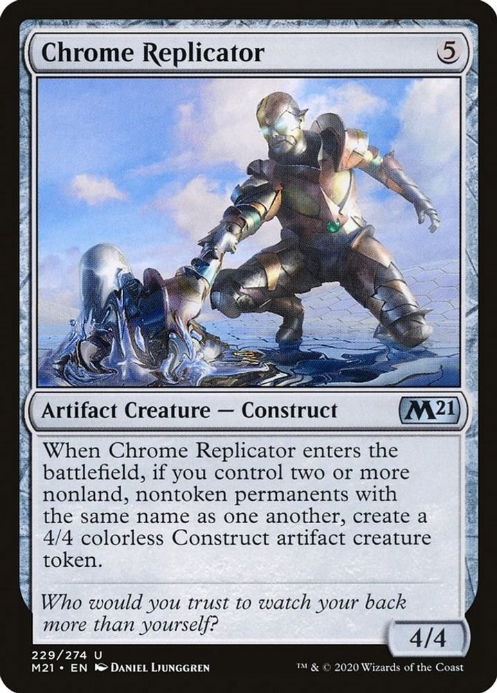 2020 Magic: The Gathering: Core Set 2021 (M21) - Chrome Replicator (#229, Uncommon) (, Near Mint)