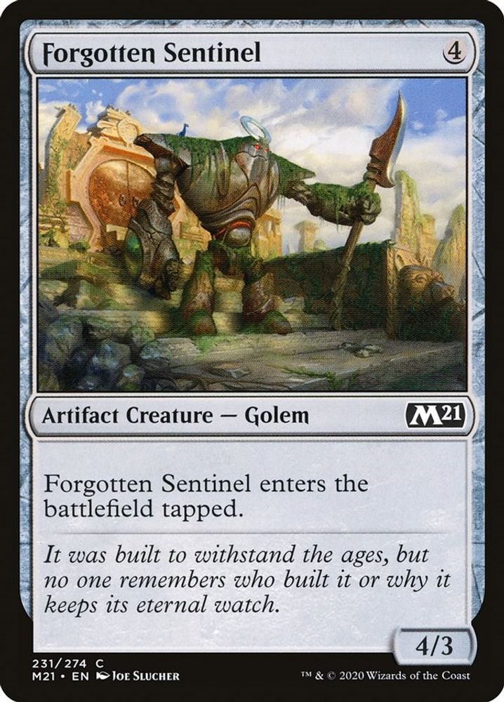 2020 Magic: The Gathering: Core Set 2021 (M21) - Forgotten Sentinel (#231, Common) (, Near Mint)