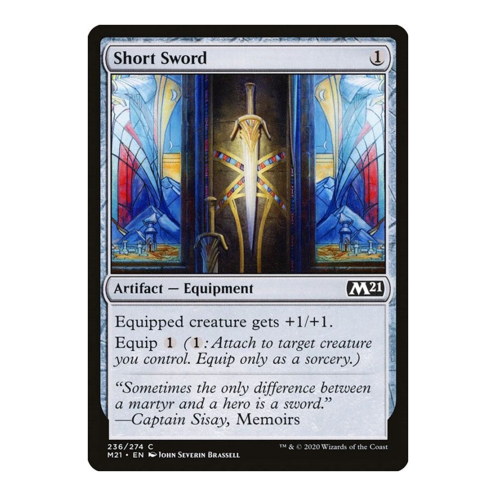 2020 Magic: The Gathering: Core Set 2021 (M21) - Short Sword (#236, Common) (, Near Mint)