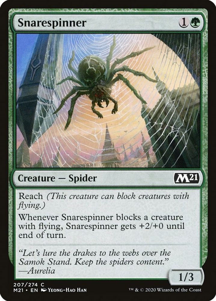 2020 Magic: The Gathering: Core Set 2021 (M21) - Snarespinner (#207, Common) (, Near Mint)