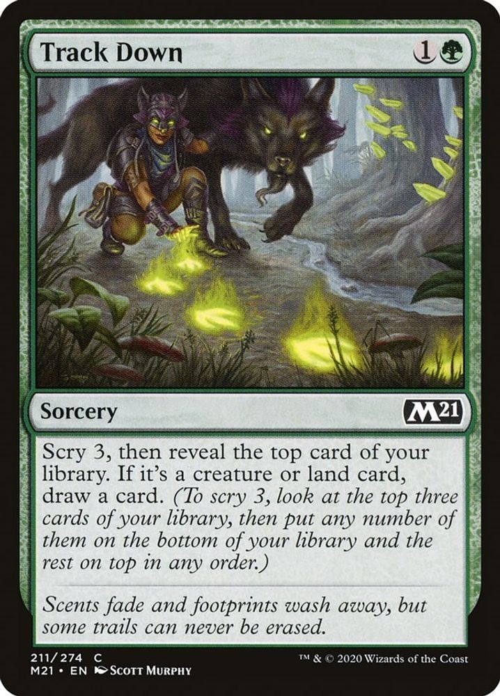 2020 Magic: The Gathering: Core Set 2021 (M21) - Track Down (#211, Common) (, Near Mint)