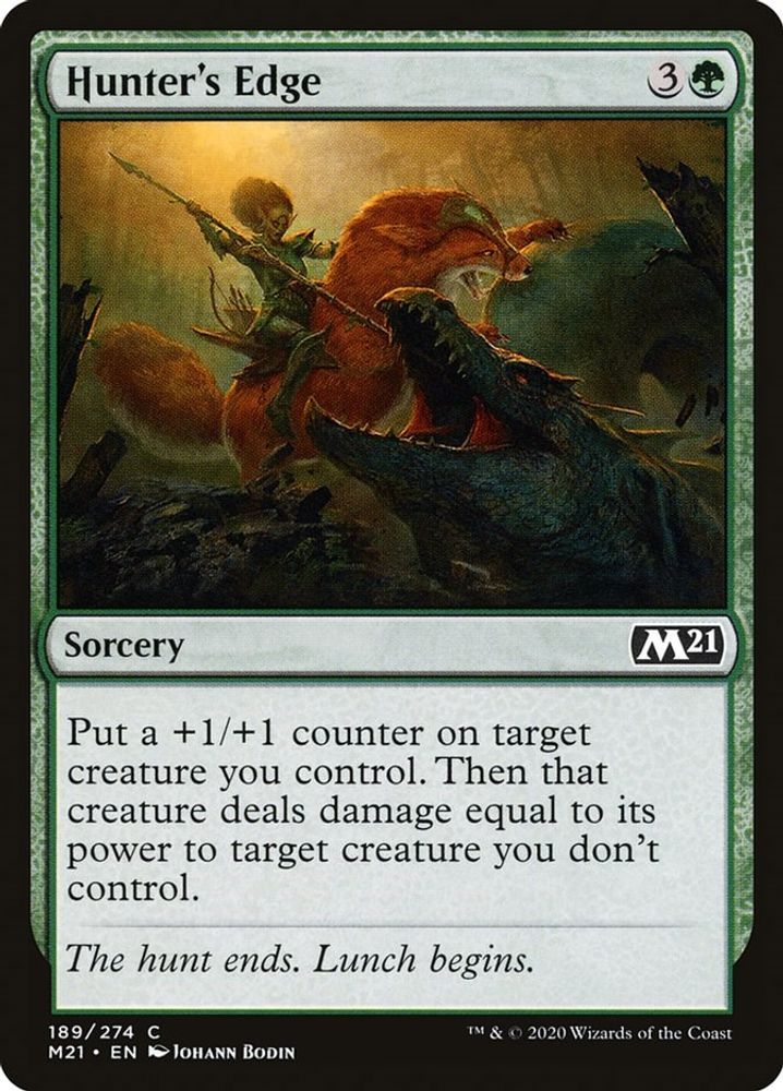 2020 Magic: The Gathering: Core Set 2021 (M21) - Hunters Edge (#189, Common) (, Near Mint)