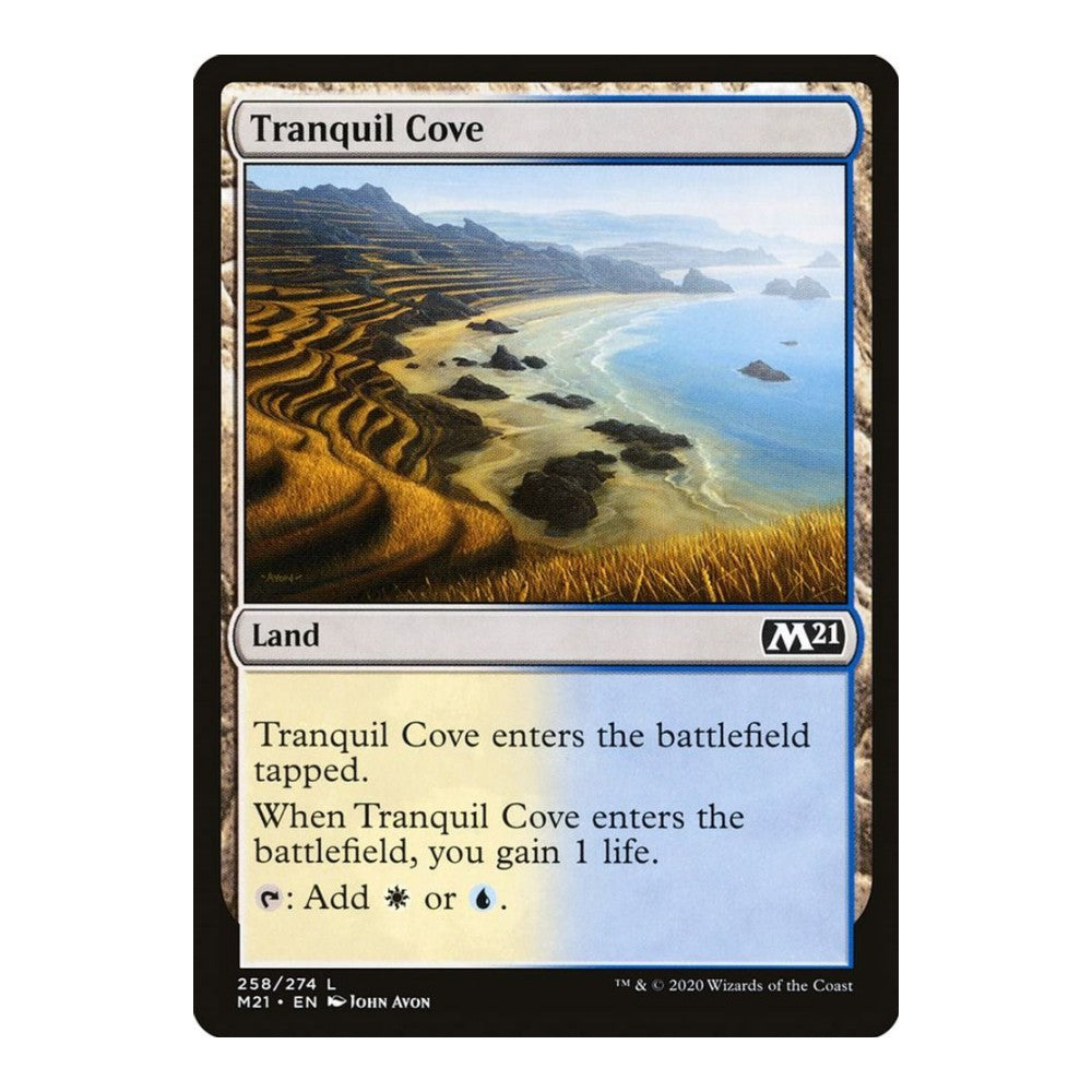 2020 Magic: The Gathering: Core Set 2021 (M21) - Tranquil Cove (#258, Land) (, Near Mint)
