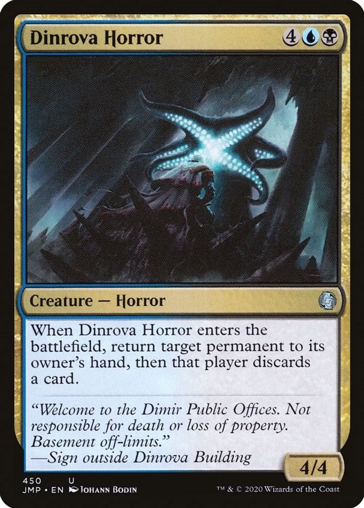 2020 Magic: The Gathering: Jumpstart (JMP) - Dinrova Horror (#450, Uncommon) (, Near Mint)