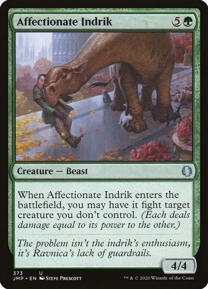 2020 Magic: The Gathering: Jumpstart (JMP) - Affectionate Indrik (#373, Uncommon) (, Near Mint)