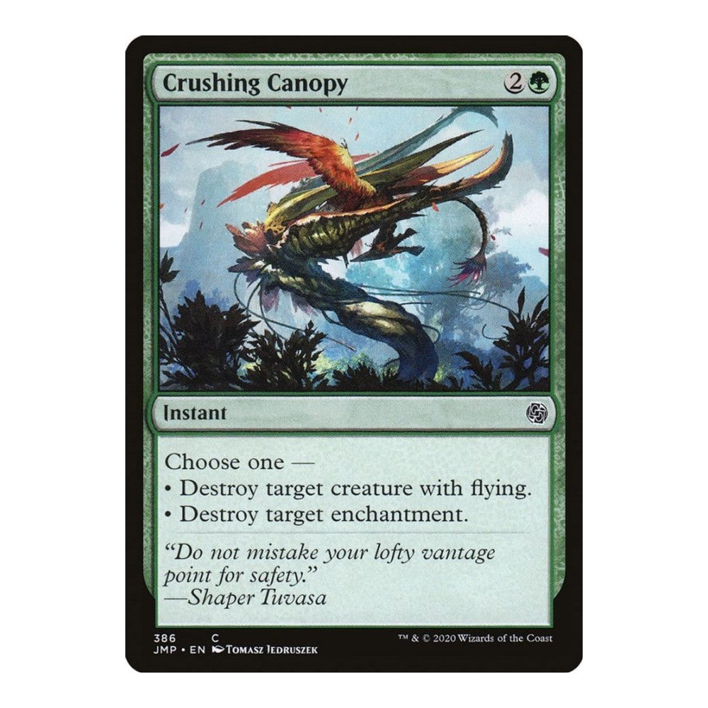 2020 Magic: The Gathering: Jumpstart (JMP) - Crushing Canopy (#386, Common) (, Near Mint)