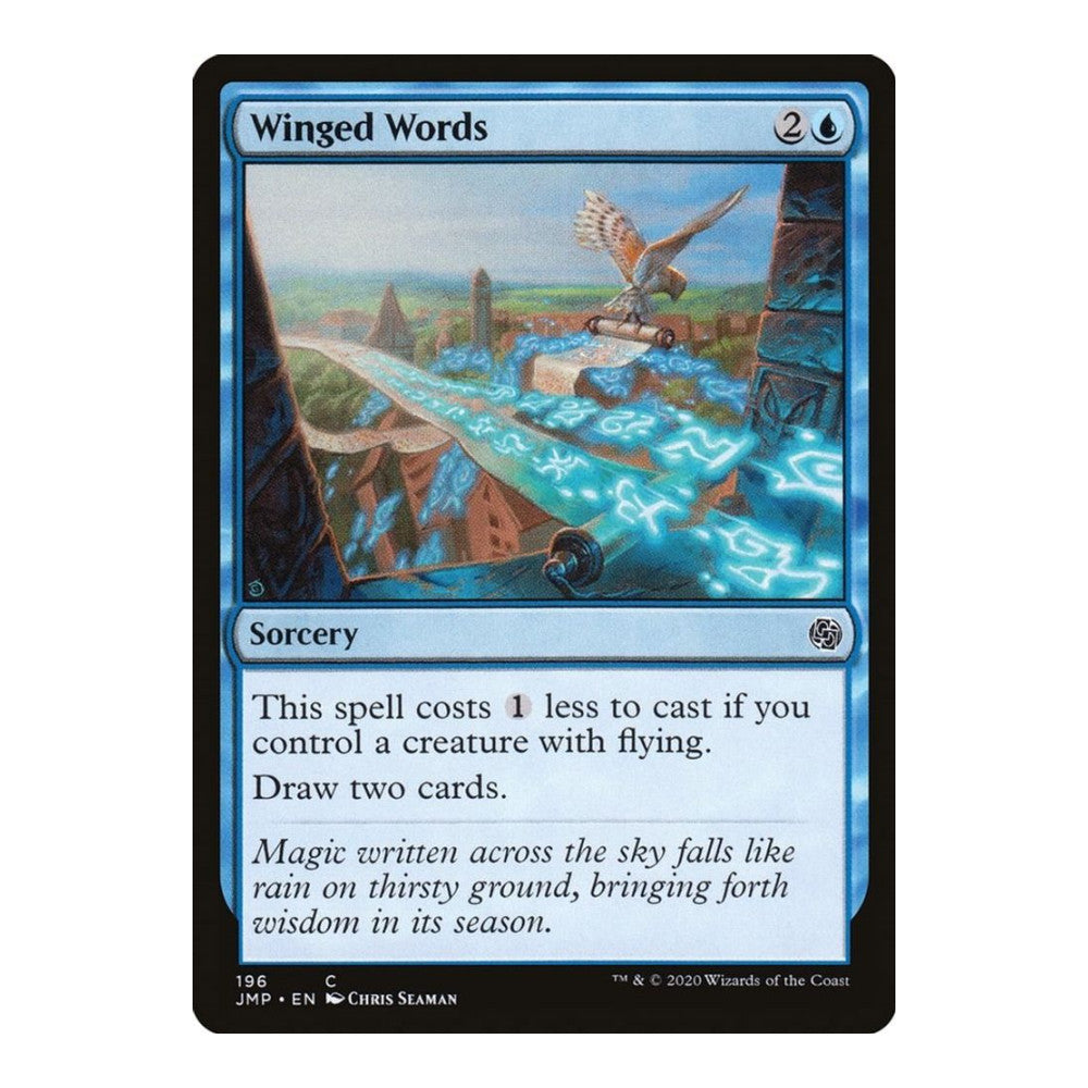 2020 Magic: The Gathering: Jumpstart (JMP) - Winged Words (#196, Common) (, Near Mint)