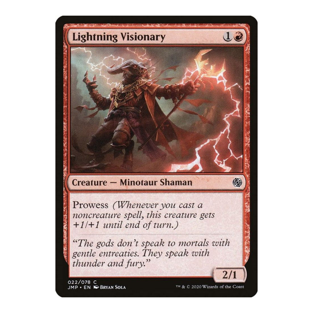 2020 Magic: The Gathering: Jumpstart (JMP) - Lightning Visionary (#22, Common) (, Near Mint)