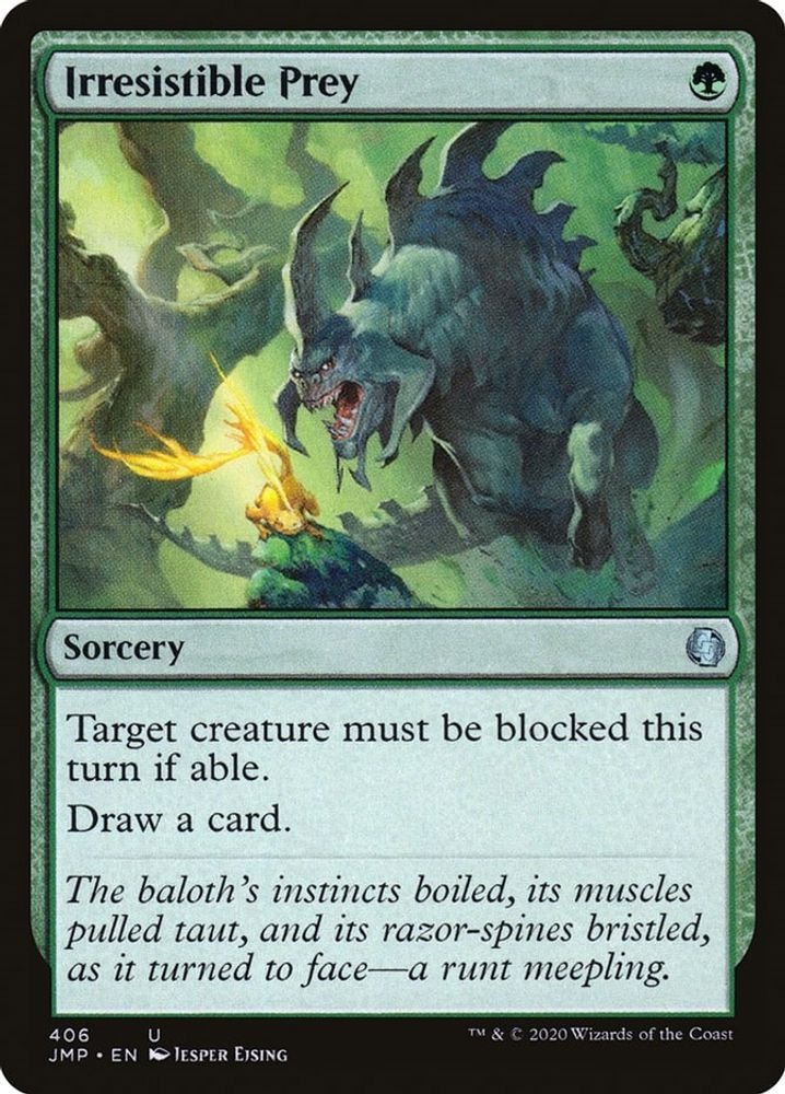 2020 Magic: The Gathering: Jumpstart (JMP) - Irresistible Prey (#406, Uncommon) (, Near Mint)