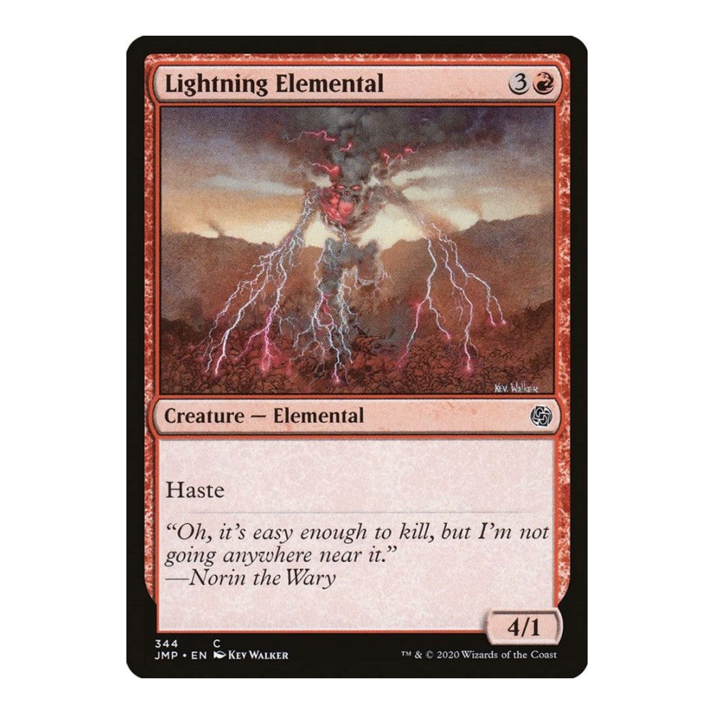 2020 Magic: The Gathering: Jumpstart (JMP) - Lightning Elemental (#344, Common) (, Near Mint)