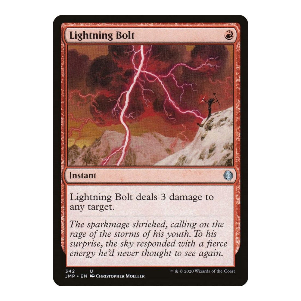 2020 Magic: The Gathering: Jumpstart (JMP) - Lightning Bolt (#342, Uncommon) (, Near Mint)