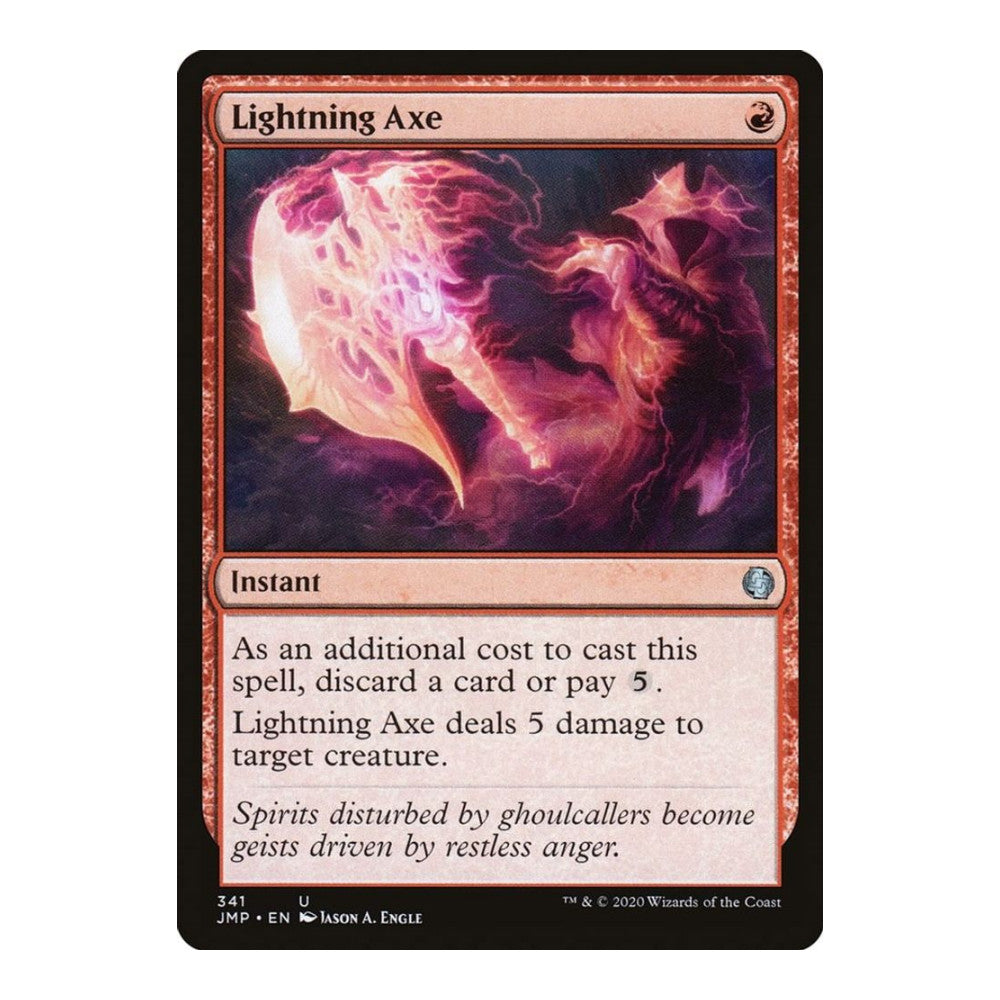 2020 Magic: The Gathering: Jumpstart (JMP) - Lightning Axe (#341, Uncommon) (, Near Mint)