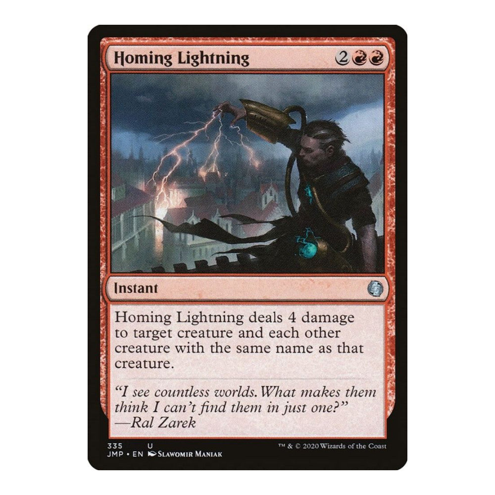 2020 Magic: The Gathering: Jumpstart (JMP) - Homing Lightning (#335, Uncommon) (, Near Mint)