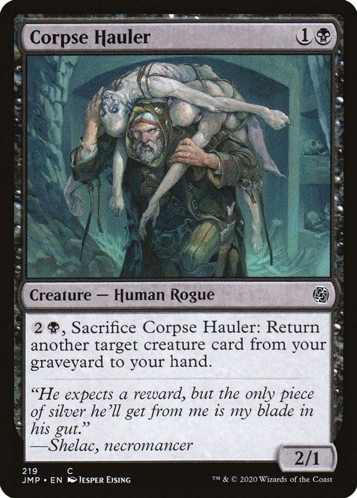 2020 Magic: The Gathering: Jumpstart (JMP) - Corpse Hauler (#219, Common) (, Near Mint)