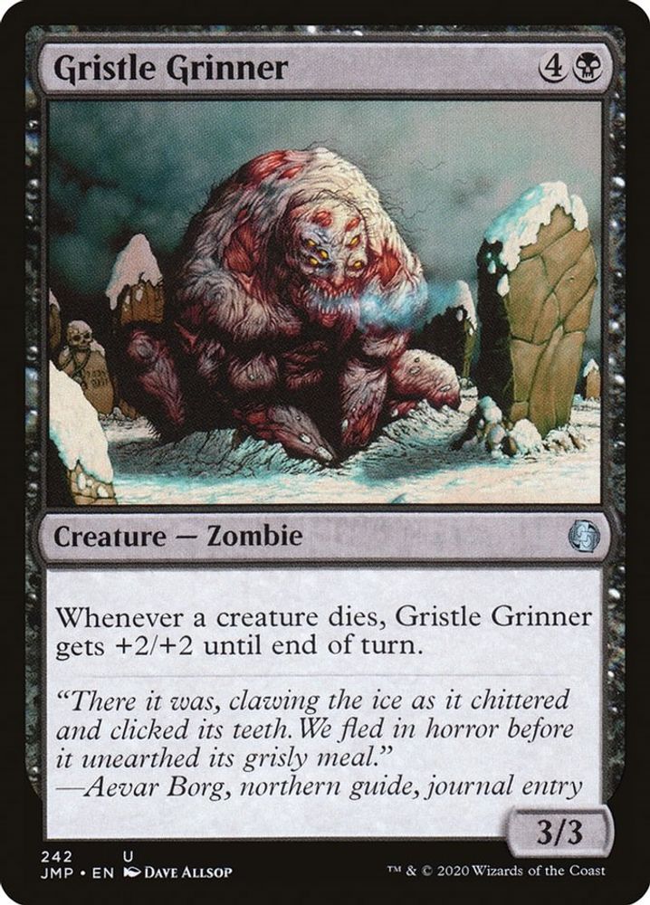 2020 Magic: The Gathering: Jumpstart (JMP) - Gristle Grinner (#242, Uncommon) (, Near Mint)