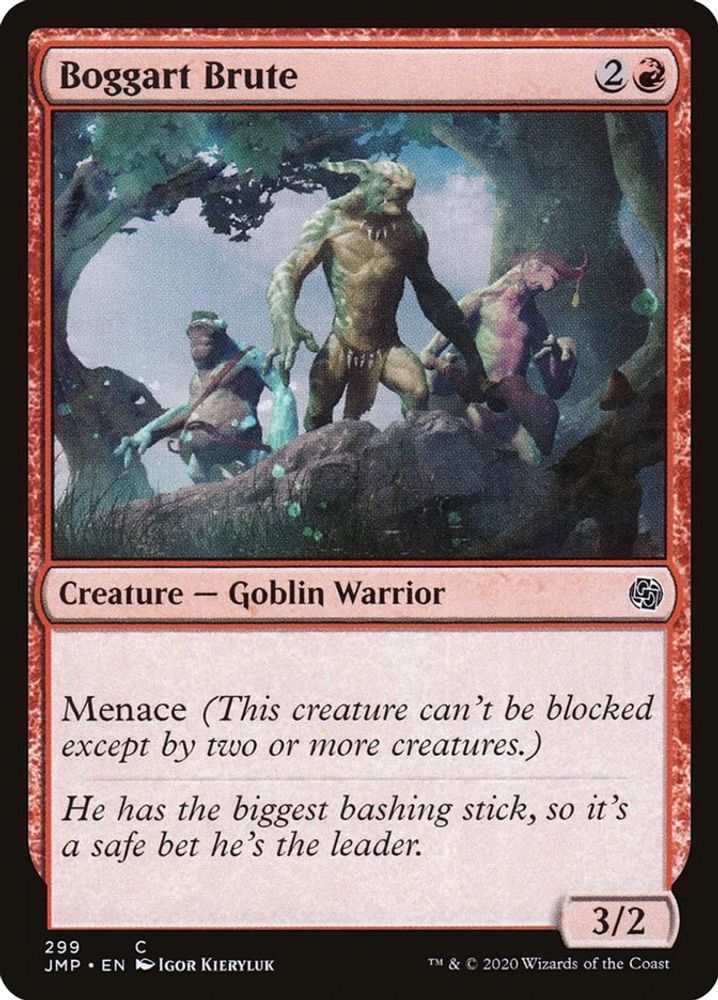2020 Magic: The Gathering: Jumpstart (JMP) - Boggart Brute (#299, Common) (, Near Mint)