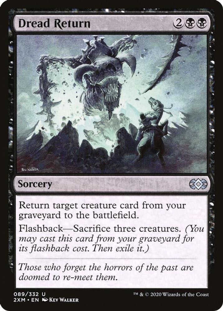 2020 Magic: The Gathering: Double Masters (2XM) - Dread Return (#89, Uncommon) (, Near Mint)