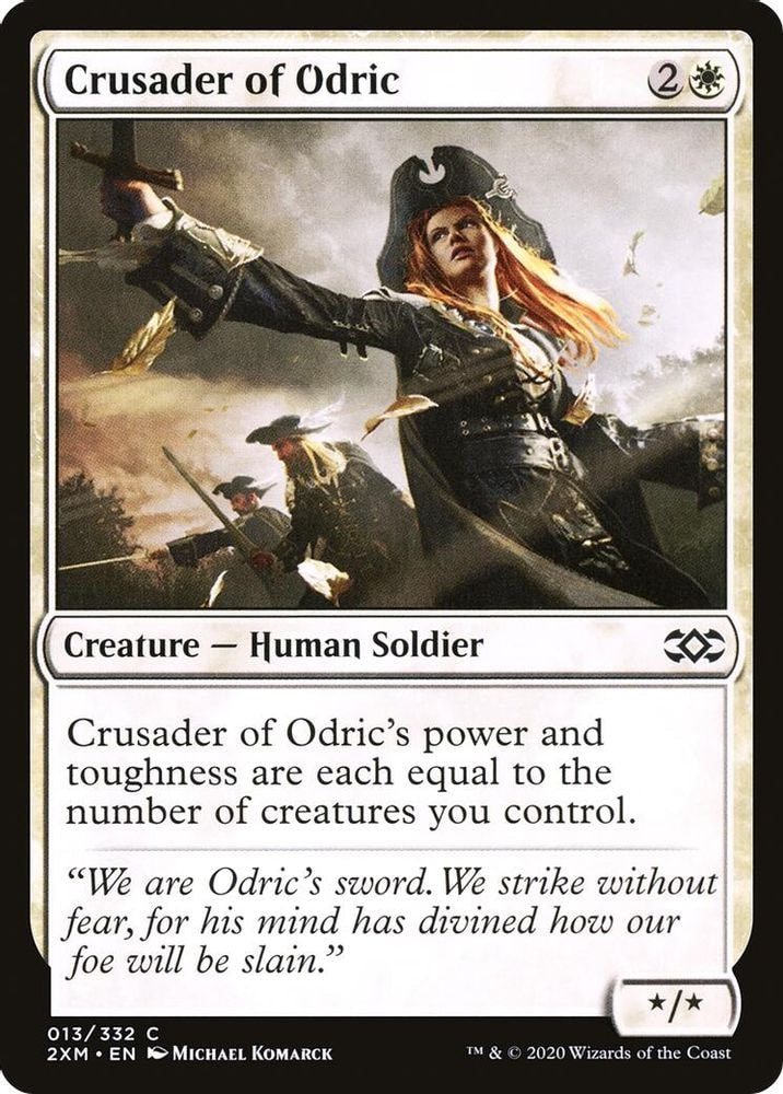 2020 Magic: The Gathering: Double Masters (2XM) - Crusader of Odric (#13, Common) (, Near Mint)