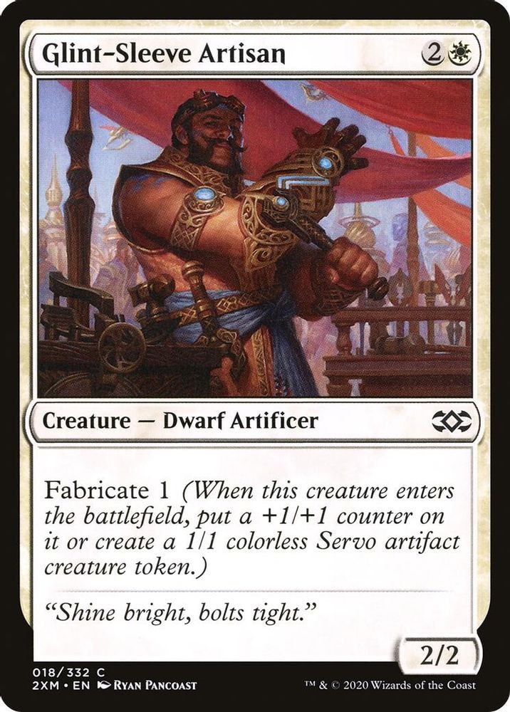 2020 Magic: The Gathering: Double Masters (2XM) - Glint Sleeve Artisan (#18, Common) (, Near Mint)