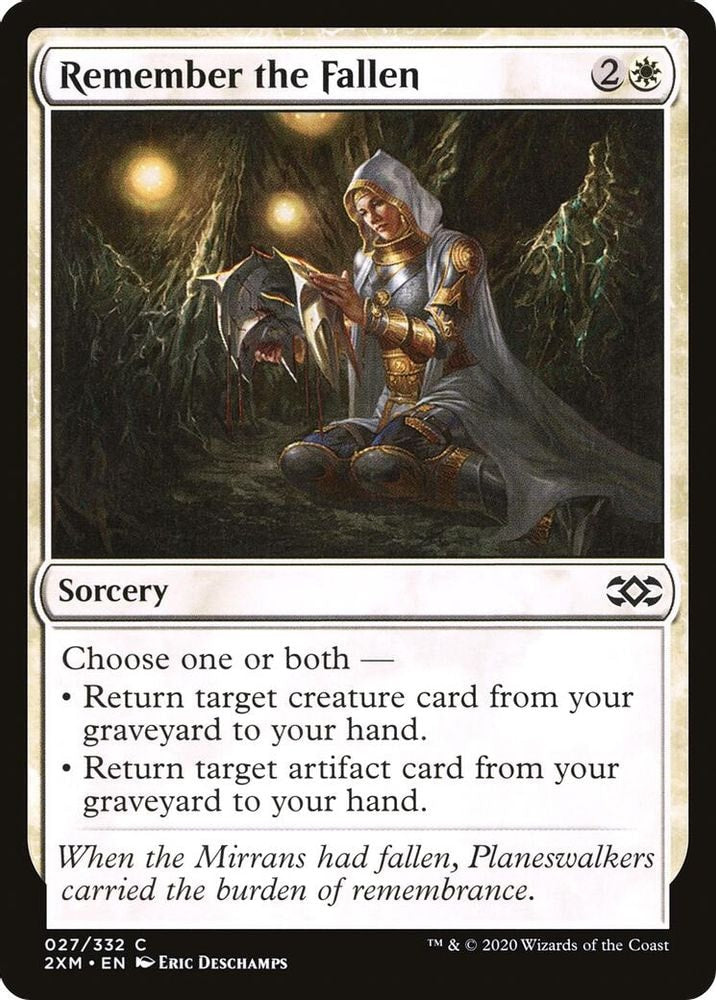 2020 Magic: The Gathering: Double Masters (2XM) - Remember the Fallen (#27, Common)