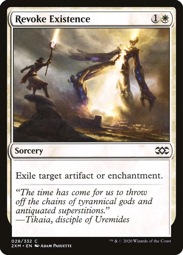 2020 Magic: The Gathering: Double Masters (2XM) - Revoke Existence (#28, Common) (, Near Mint)