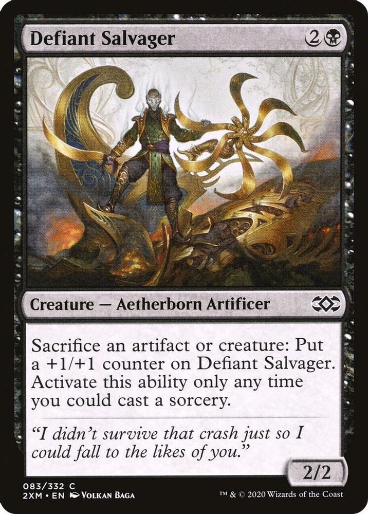 2020 Magic: The Gathering: Double Masters (2XM) - Defiant Salvager (#83, Common) (, Near Mint)