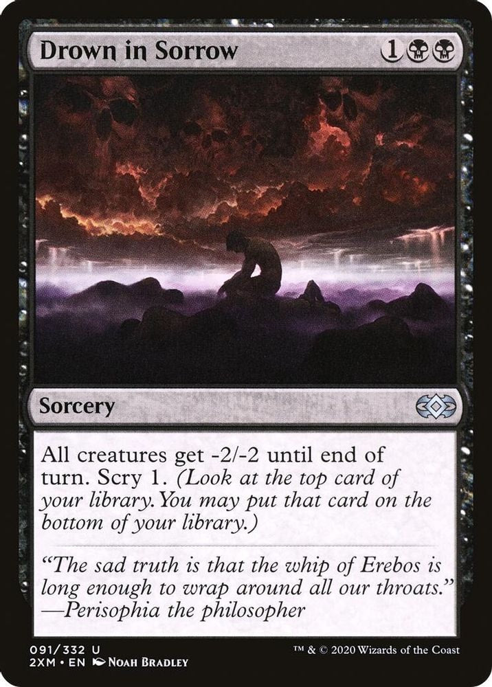 2020 Magic: The Gathering: Double Masters (2XM) - Drown in Sorrow (#91, Uncommon) (, Near Mint)