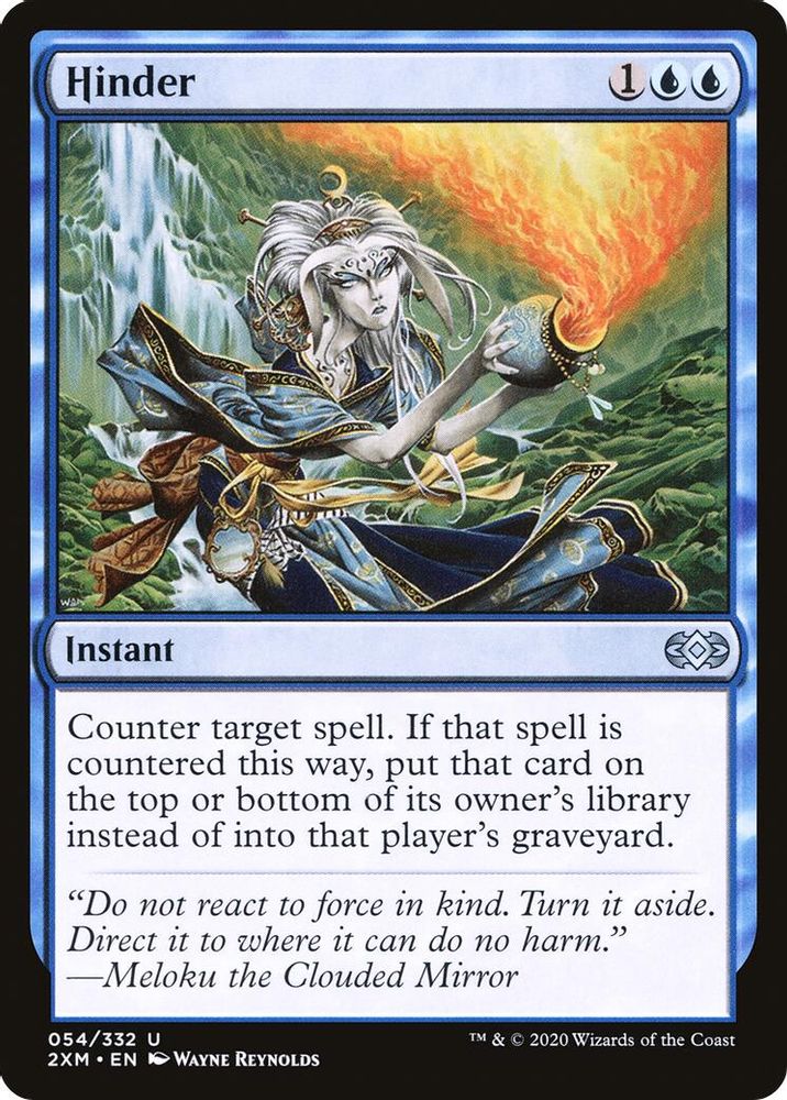 2020 Magic: The Gathering: Double Masters (2XM) - Hinder (#54, Uncommon) (, Near Mint)