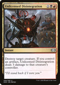 2020 Magic: The Gathering: Double Masters (2XM) - Unlicensed Disintegration (#224, Uncommon) (, Near Mint)