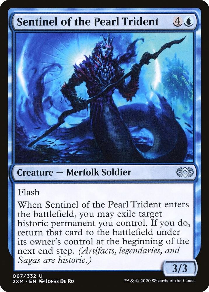 2020 Magic: The Gathering: Double Masters (2XM) - Sentinel of the Pearl Trident (#67, Uncommon) (, Near Mint)