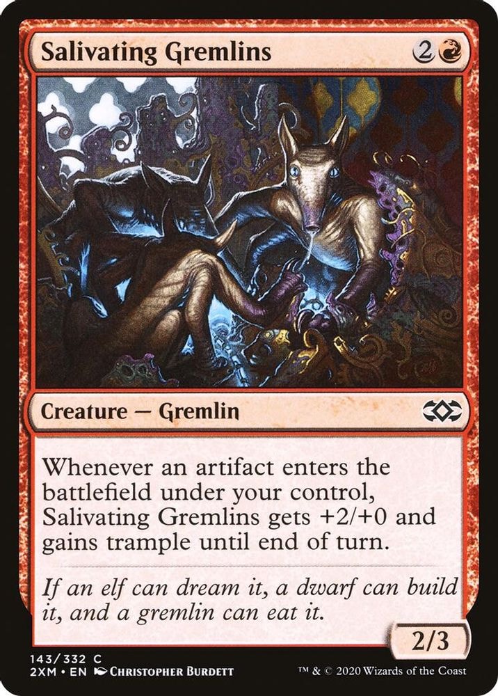 2020 Magic: The Gathering: Double Masters (2XM) - Salivating Gremlins (#143, Common) (, Near Mint)
