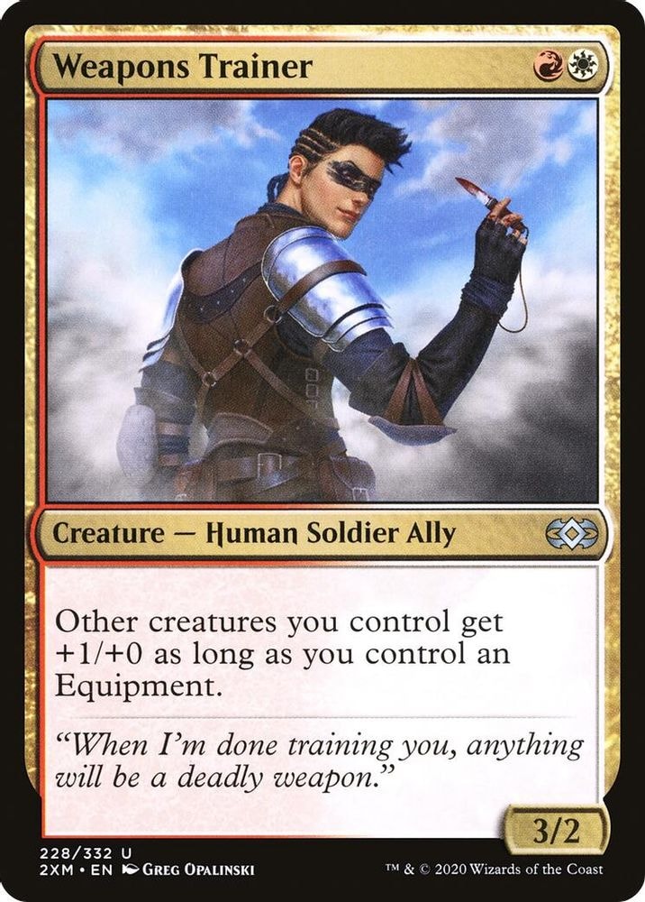 2020 Magic: The Gathering: Double Masters (2XM) - Weapons Trainer (#228, Uncommon) (, Near Mint)