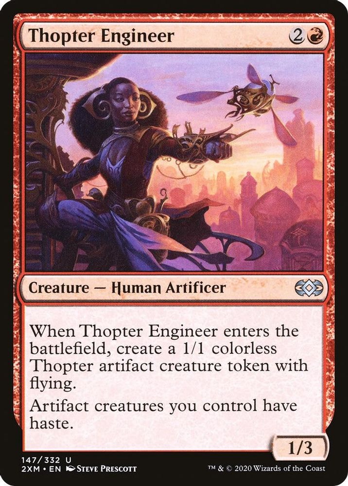 2020 Magic: The Gathering: Double Masters (2XM) - Thopter Engineer (#147, Uncommon) (, Near Mint)