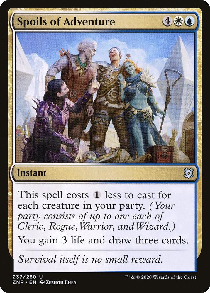 2020 Magic: The Gathering: Zendikar Rising (ZNR) - Spoils of Adventure (#237, Uncommon) (, Near Mint)