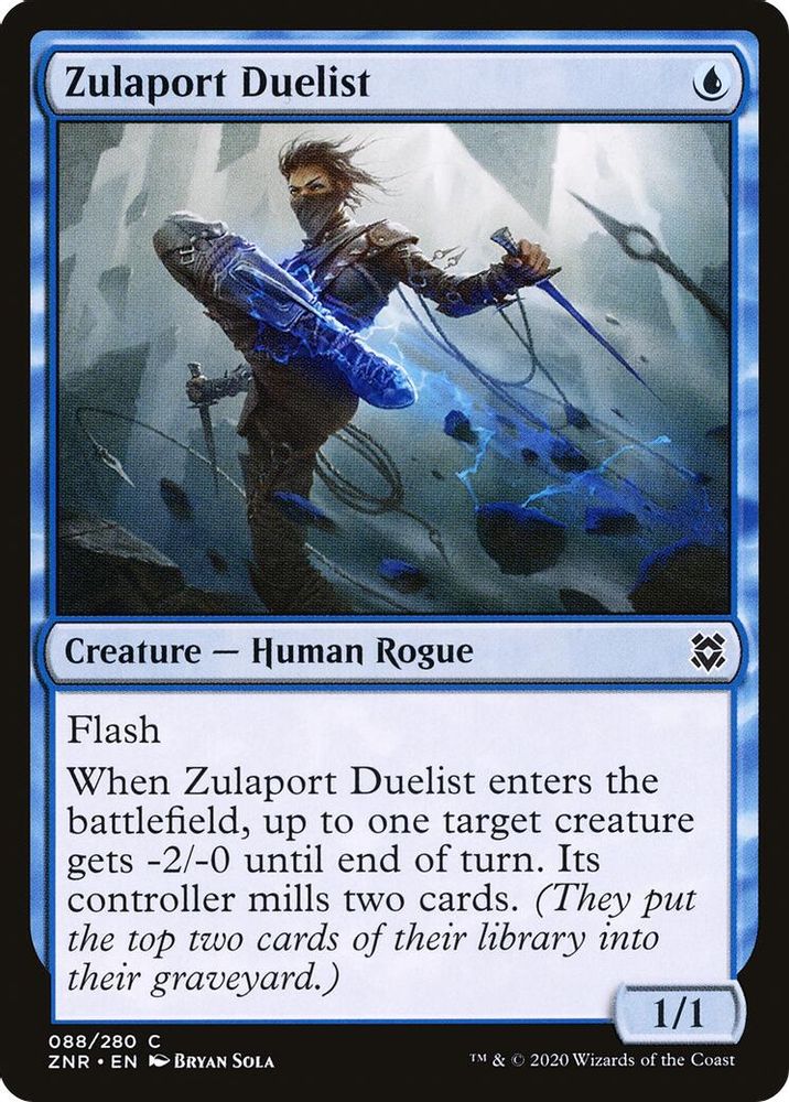 2020 Magic: The Gathering: Zendikar Rising (ZNR) - Zulaport Duelist (#88, Common)