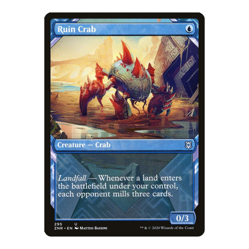 2020 Magic: The Gathering: Zendikar Rising (ZNR) - Ruin Crab Showcase (#295, Uncommon) (, Near Mint)
