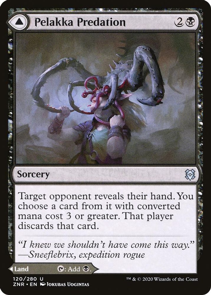 2020 Magic: The Gathering: Zendikar Rising (ZNR) - Pelakka Predation (#120, Uncommon) (, Near Mint)