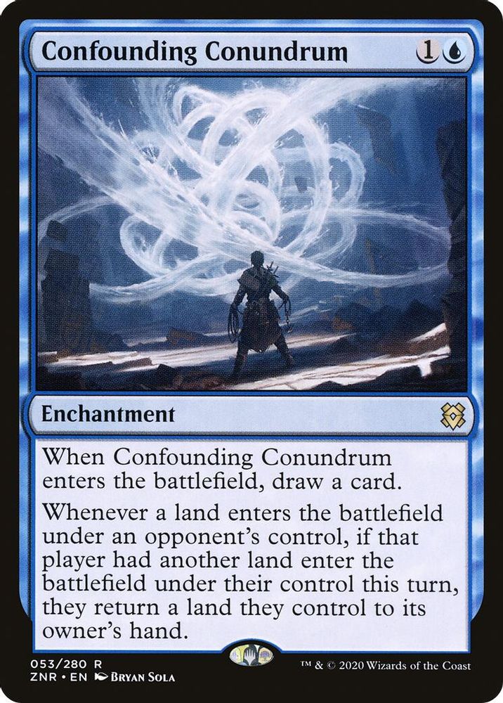 2020 Magic: The Gathering: Zendikar Rising (ZNR) - Confounding Conundrum (#53, Rare) (, Near Mint)