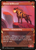 2020 Magic: The Gathering: Zendikar Rising (ZNR) - Akoum Hellhound Showcase (#299, Common)